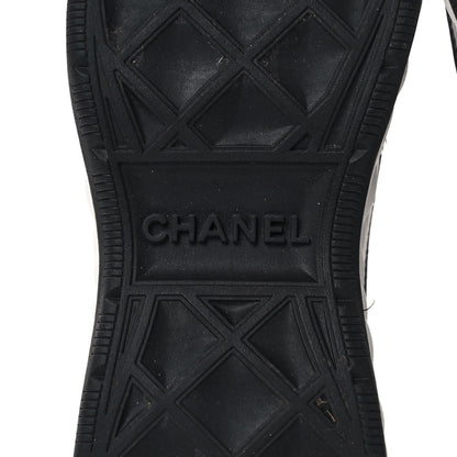 Chanel Velvet Calfskin Mixed Fibers CC Sneakers 36 Black 7 of 9