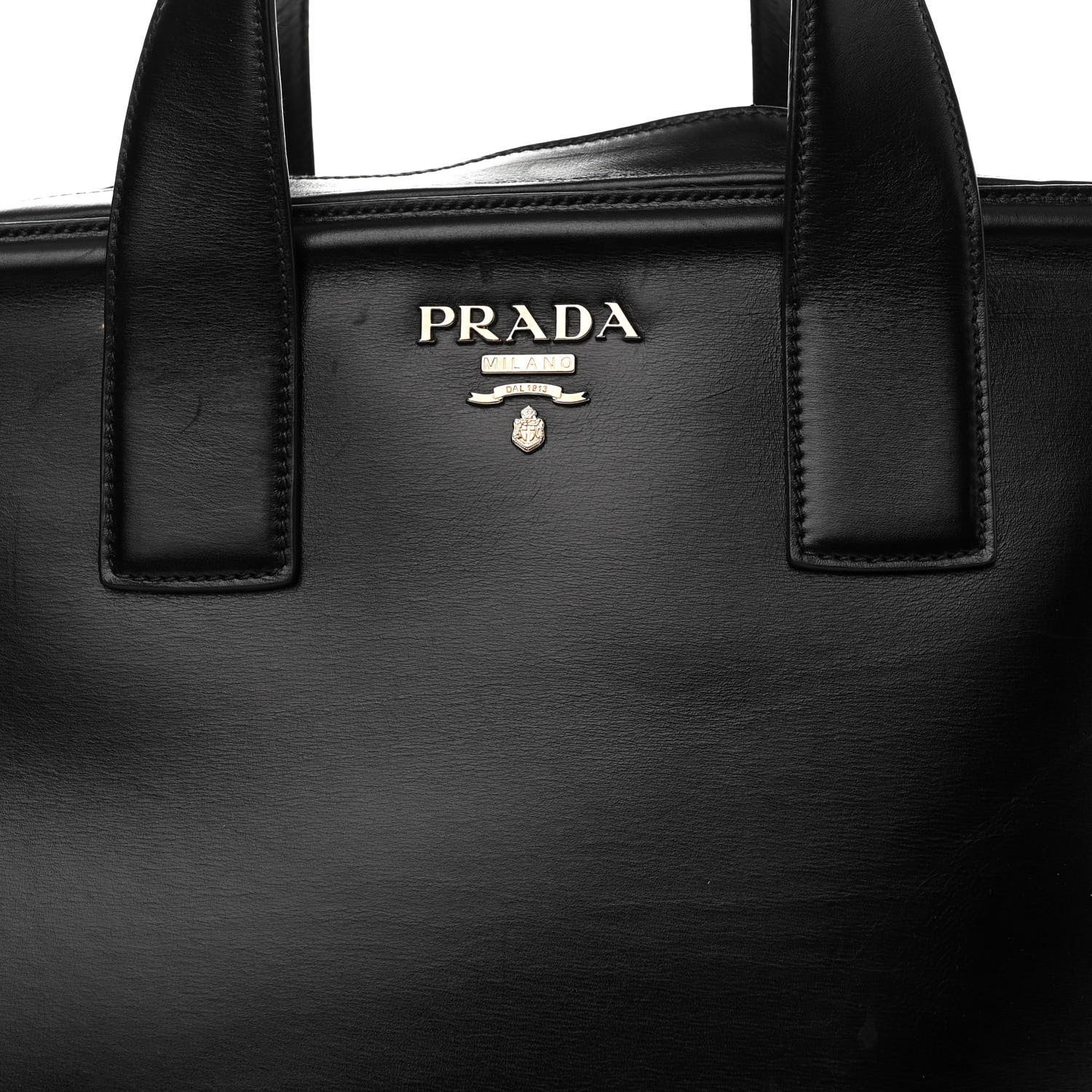 Prada Vitello Bowler Black 8 of 10