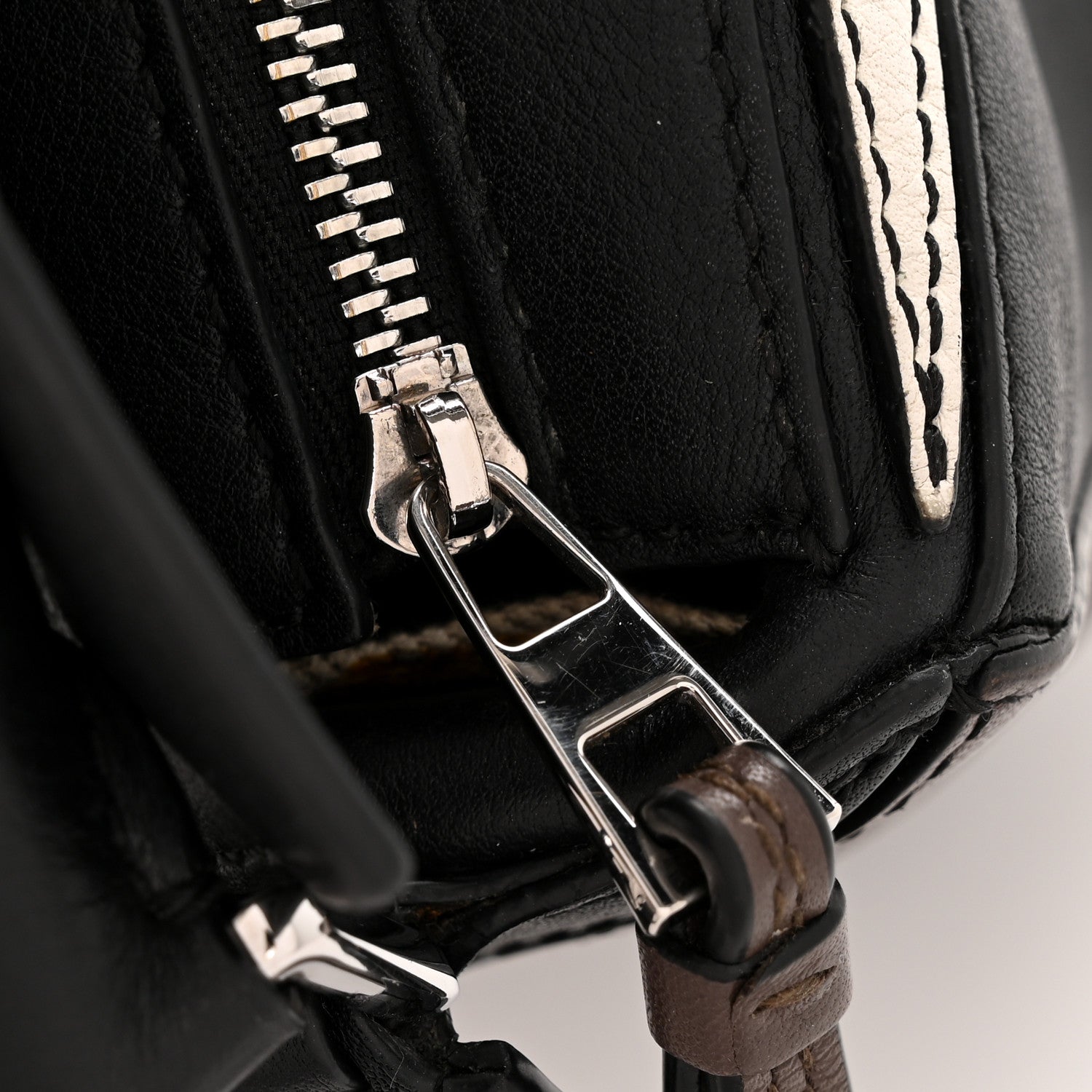 Loewe Calfskin Mini Puzzle Bag Black Taupe 1783518 – FASHIONPHILE