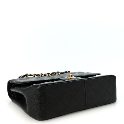 Chanel Caviar Quilted Jumbo Double Flap Black 4 of 10