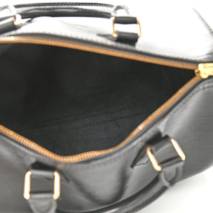 Louis Vuitton Epi Speedy 25 Black 5 of 10