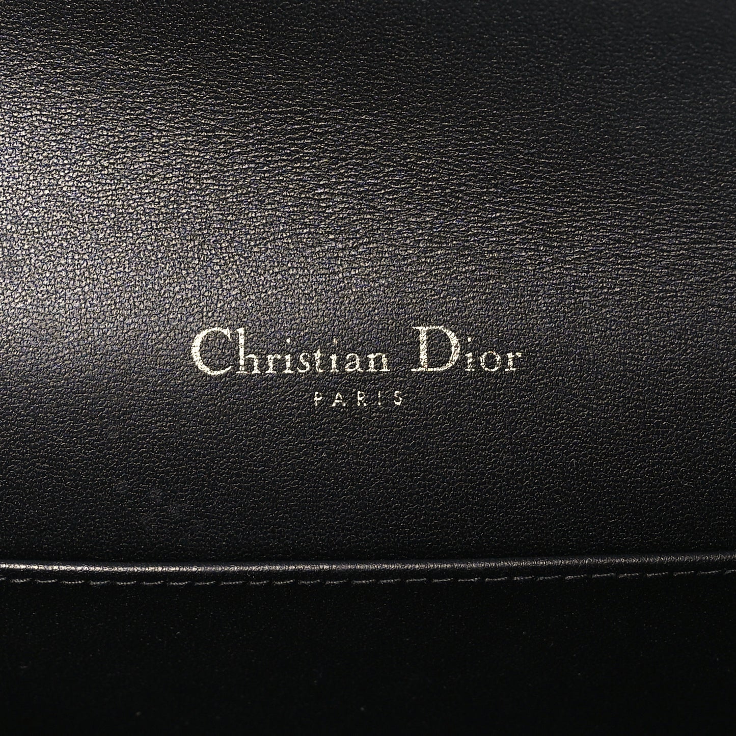Lambskin Cannage Lady Dior Pouch Black