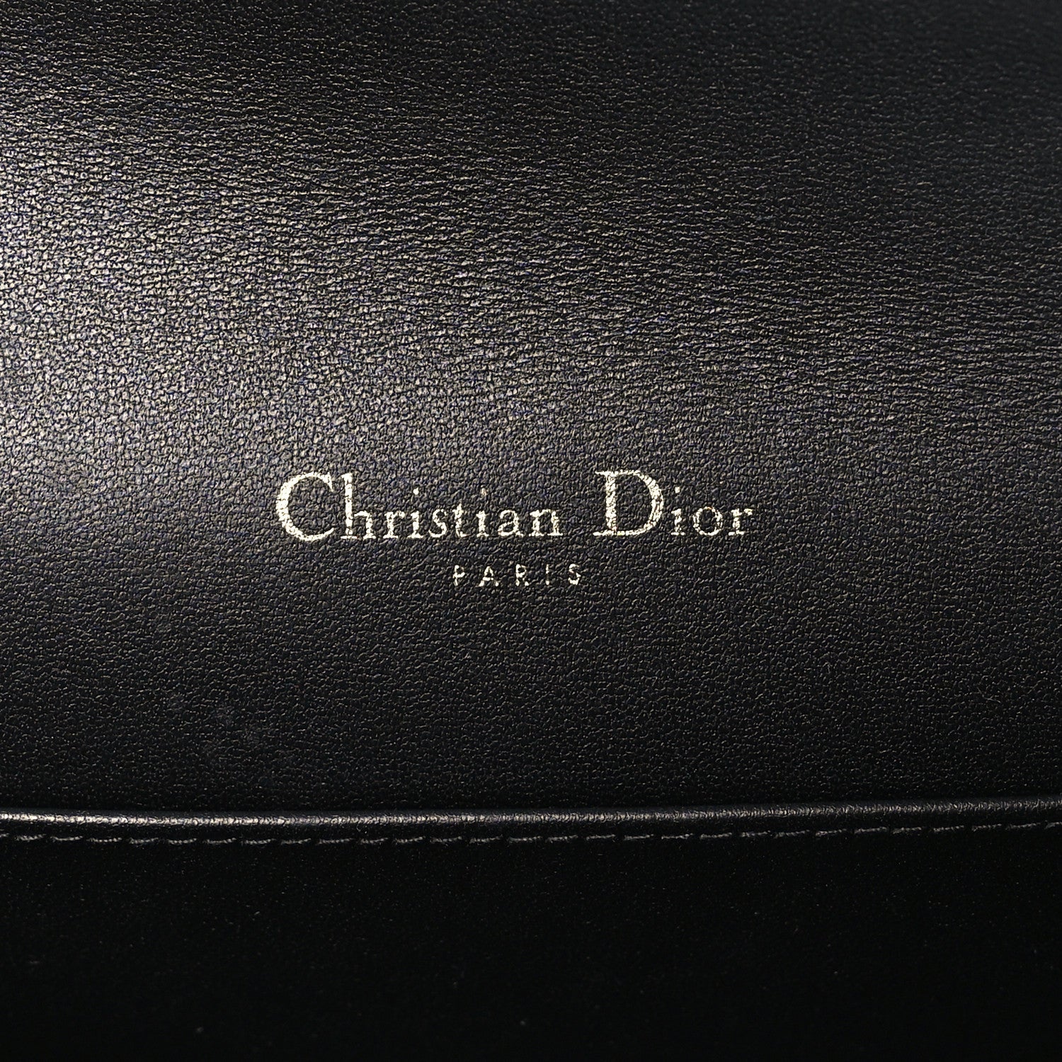 Christian Dior Lambskin Cannage Lady Dior Pouch Black 7 of 11