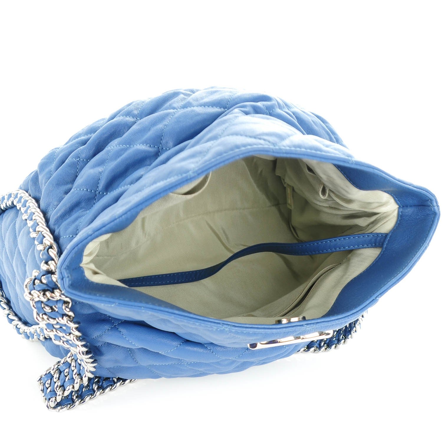 Chanel Lambskin Chain Around Hobo Royal Blue 5 of 7