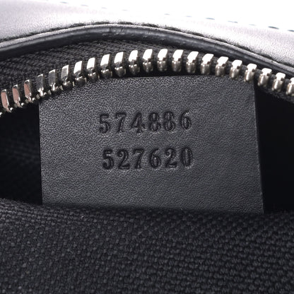 Gucci GG Supreme Monogram Web Shoulder Bag Black Grey 6 of 8