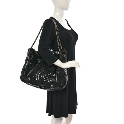 Chanel Vinyl XL Rock and Chain Flap Black 2 of 9