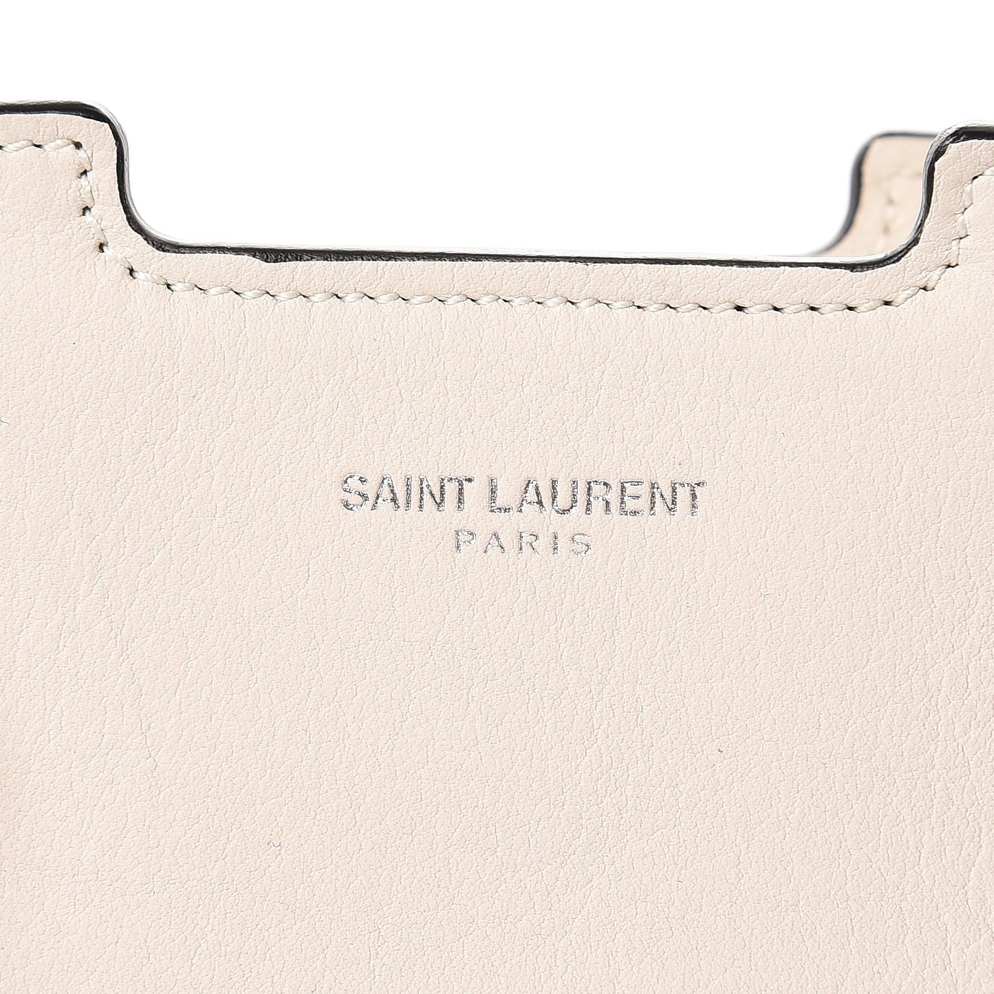 Calfskin Monogram Baby Cabas Dove White