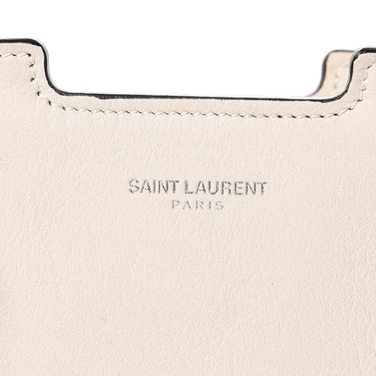 Saint Laurent Calfskin Monogram Baby Cabas Dove White 8 of 8