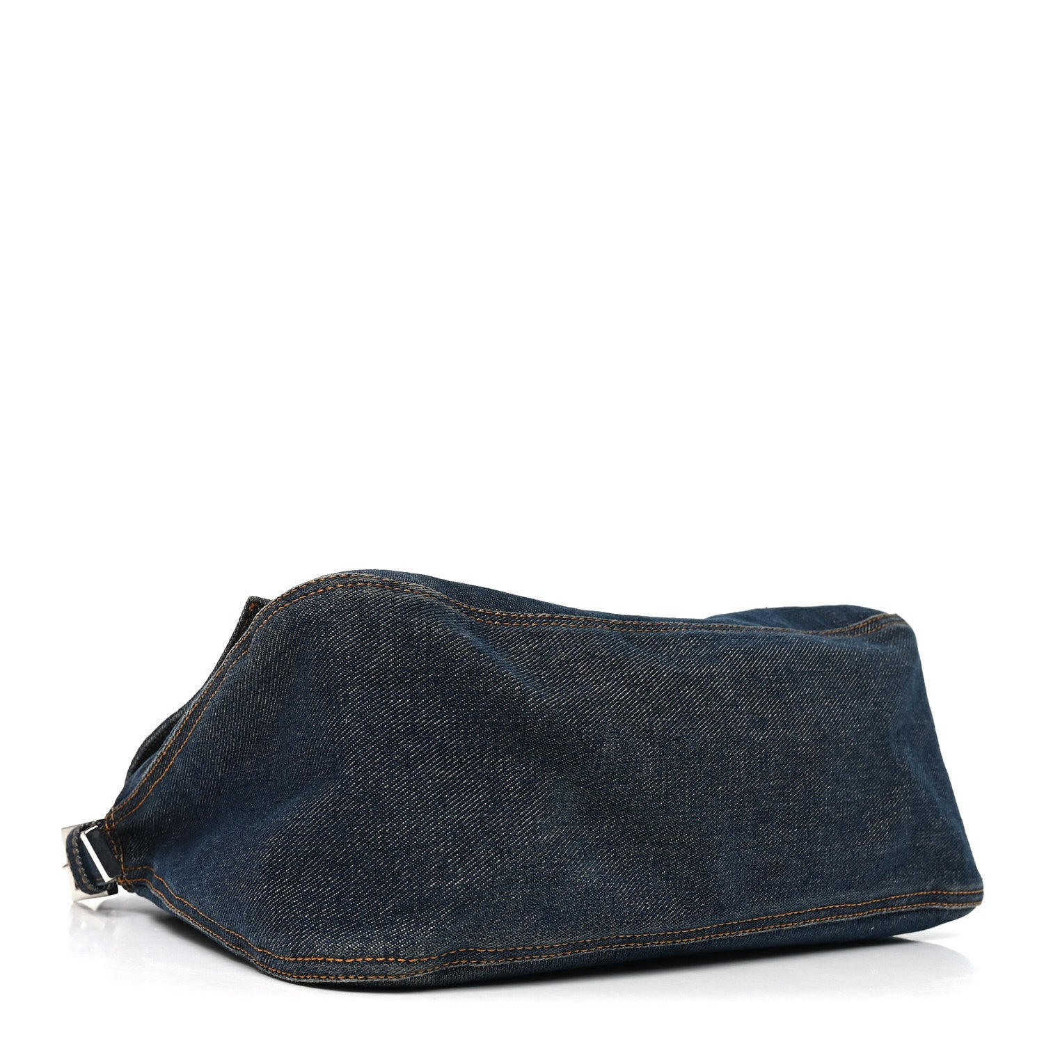 Fendi Denim Mama Baguette Blue 3 of 9