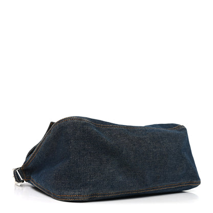 Fendi Denim Mama Baguette Blue 3 of 9