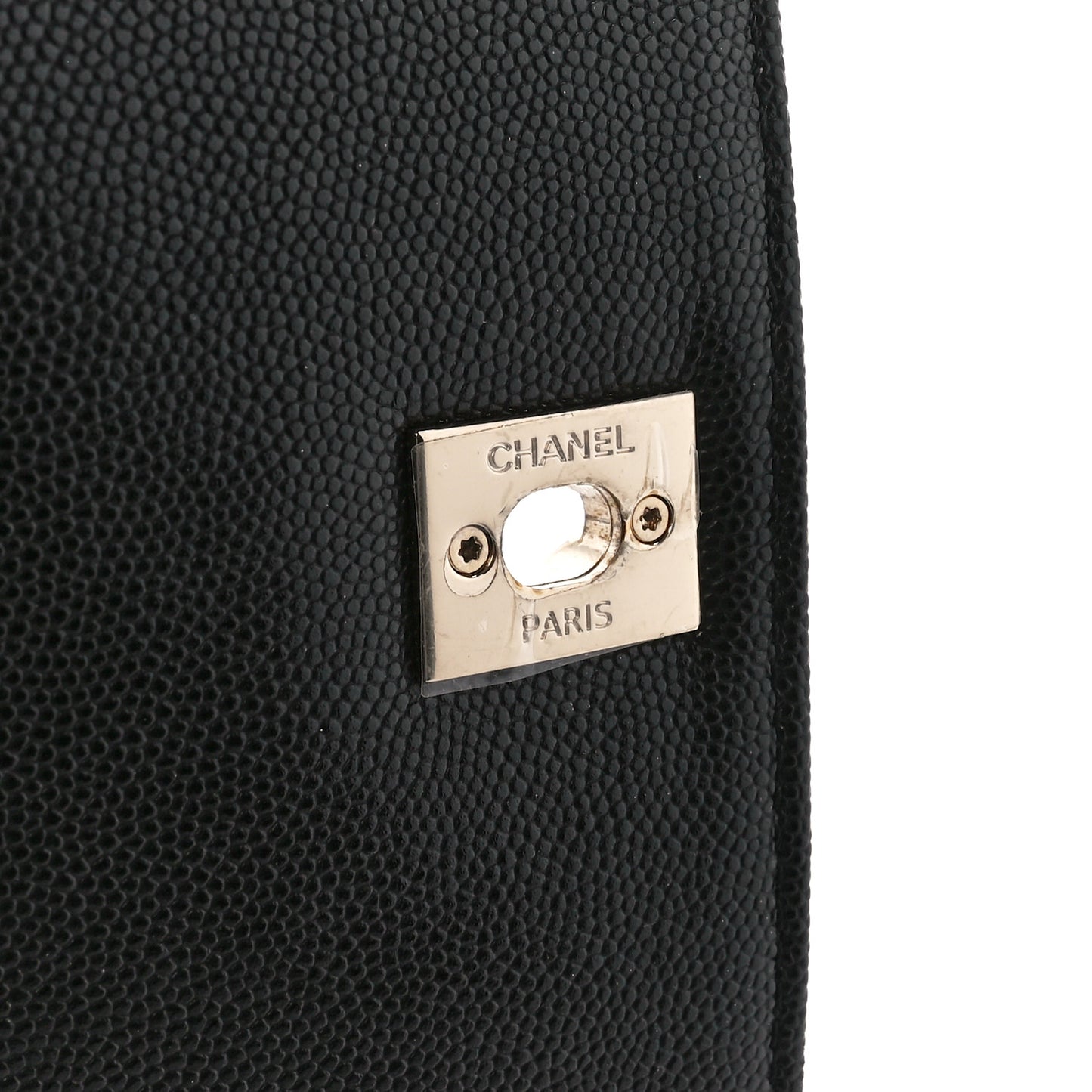 Caviar Quilted Small Coco Handle Flap Black