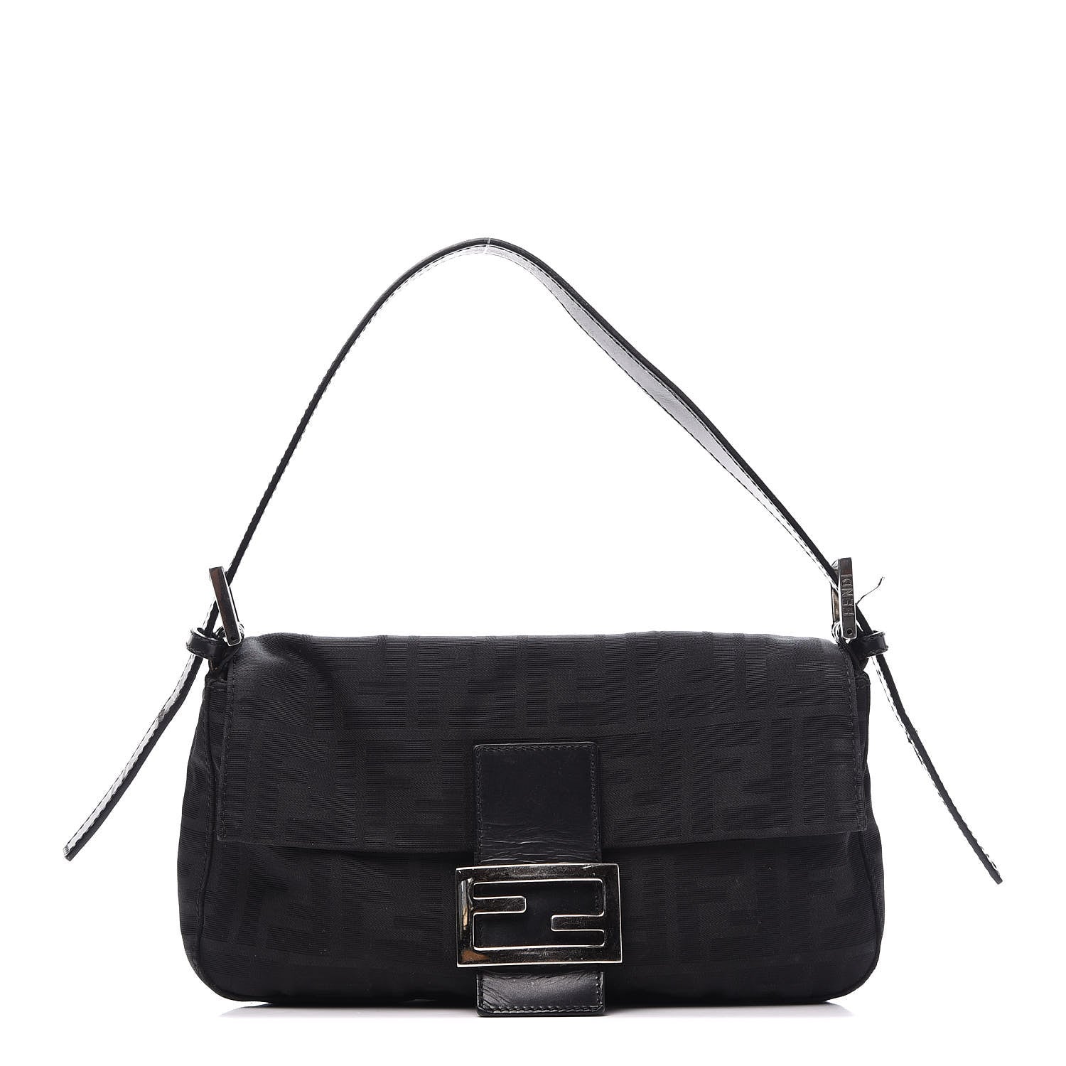 Fendi Nylon Zucca Baguette Black 1 of 10