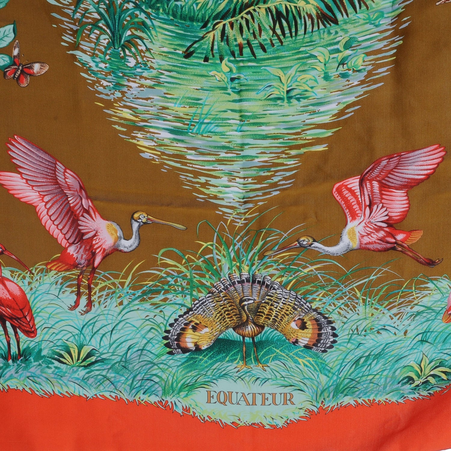 Hermes Summer Silk Equateur Scarf Shawl 140 6 of 7