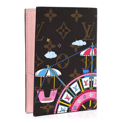 Louis Vuitton Monogram 2020 Christmas Animation Big Wheel Passport Cover Rose Ballerine 3 of 7