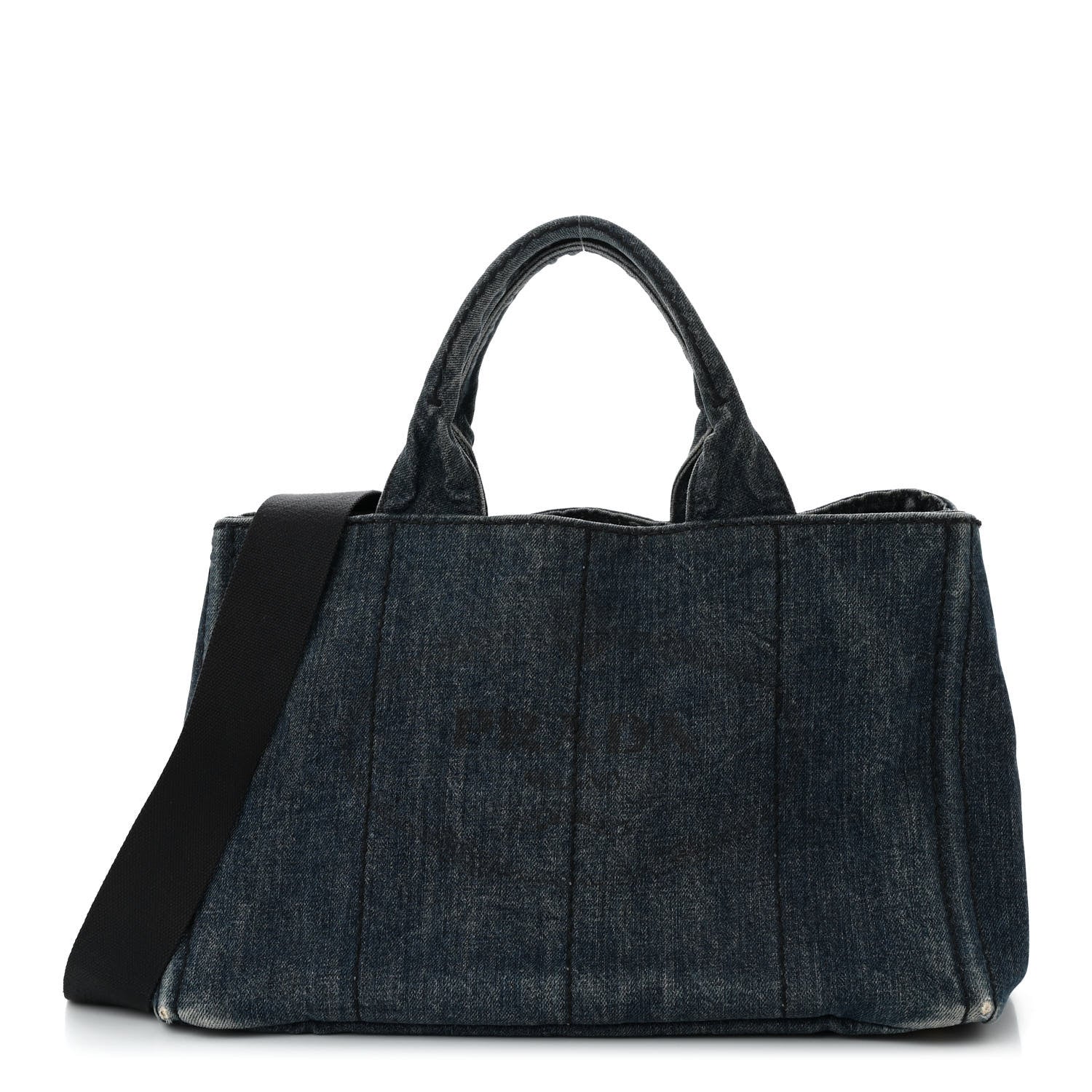 Prada Denim Canapa Logo Tote Avio 1 of 13