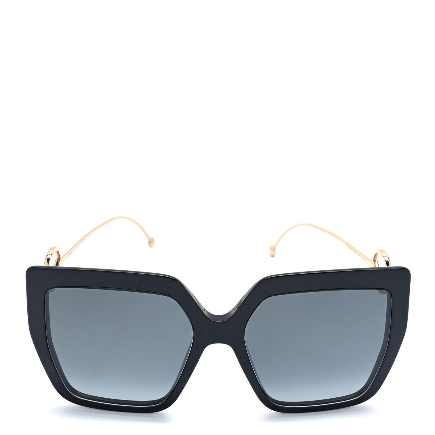 Acetate Metal F is Fendi FF Butterfly Sunglasses FF 0410/S Black