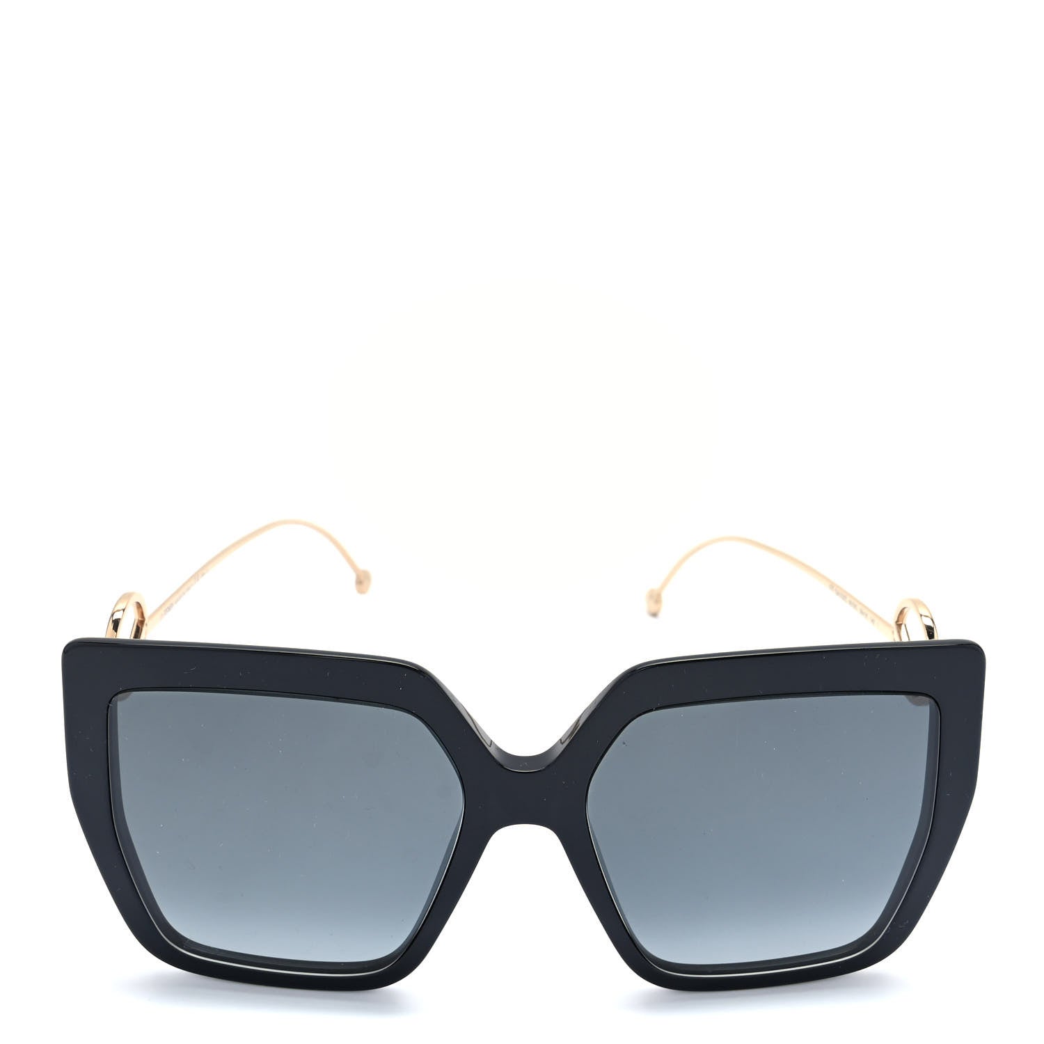 Fendi Acetate Metal F is Fendi FF Butterfly Sunglasses FF 0410/S Black 2 of 7