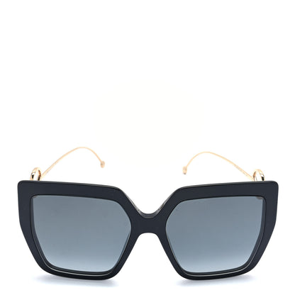 Fendi Acetate Metal F is Fendi FF Butterfly Sunglasses FF 0410/S Black 2 of 7