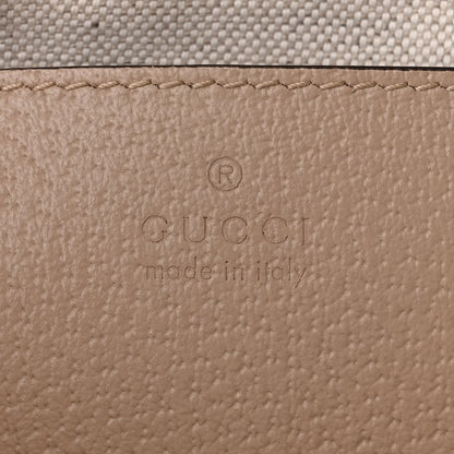 Gucci GG Supreme Monogram Textured Dollar Calfskin Web Small Ophidia Dome Shoulder Beige Mystic White Oatmeal 6 of 10