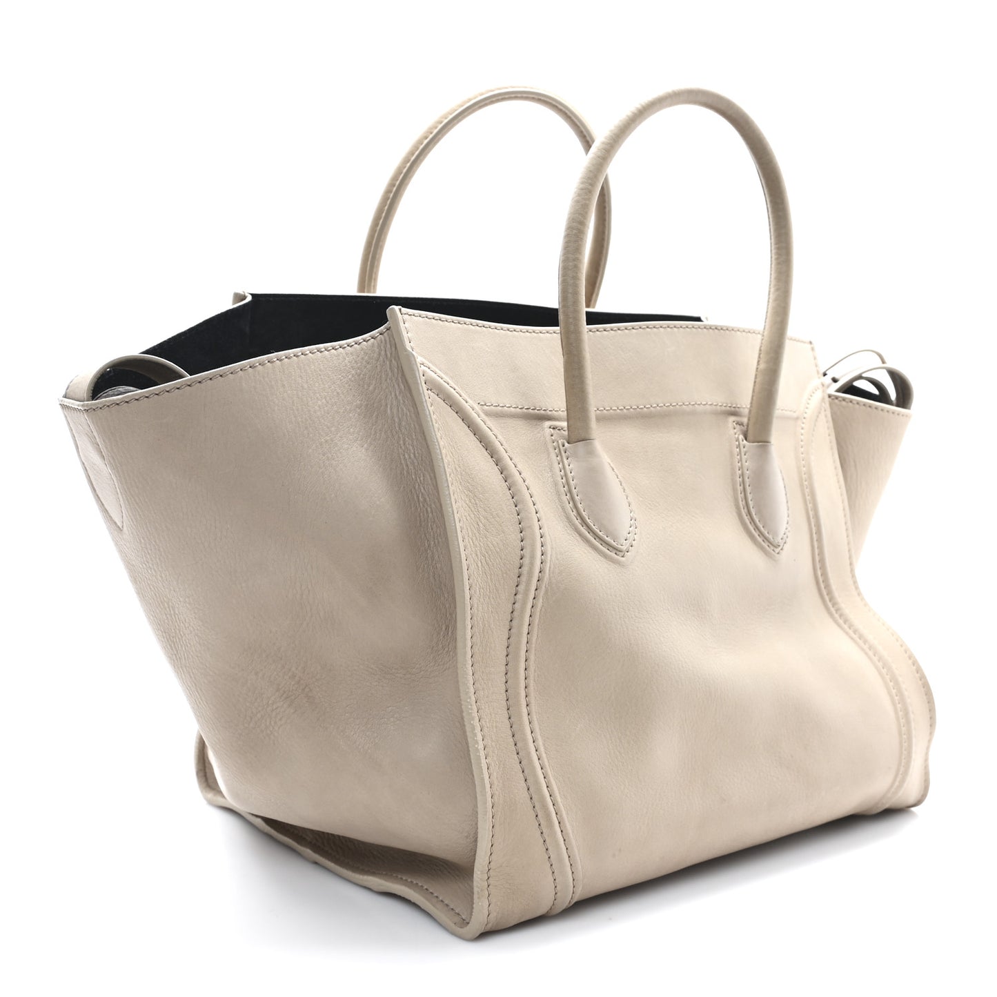 Supple Calfskin Medium Phantom Luggage Beige