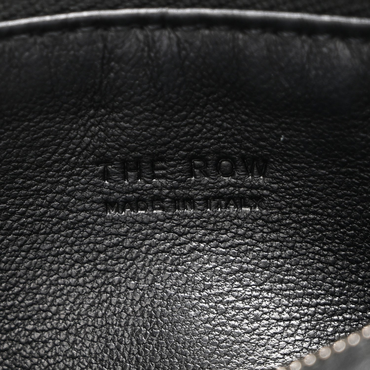 The Row Grained Calfskin 90's Bag Black 6 of 7
