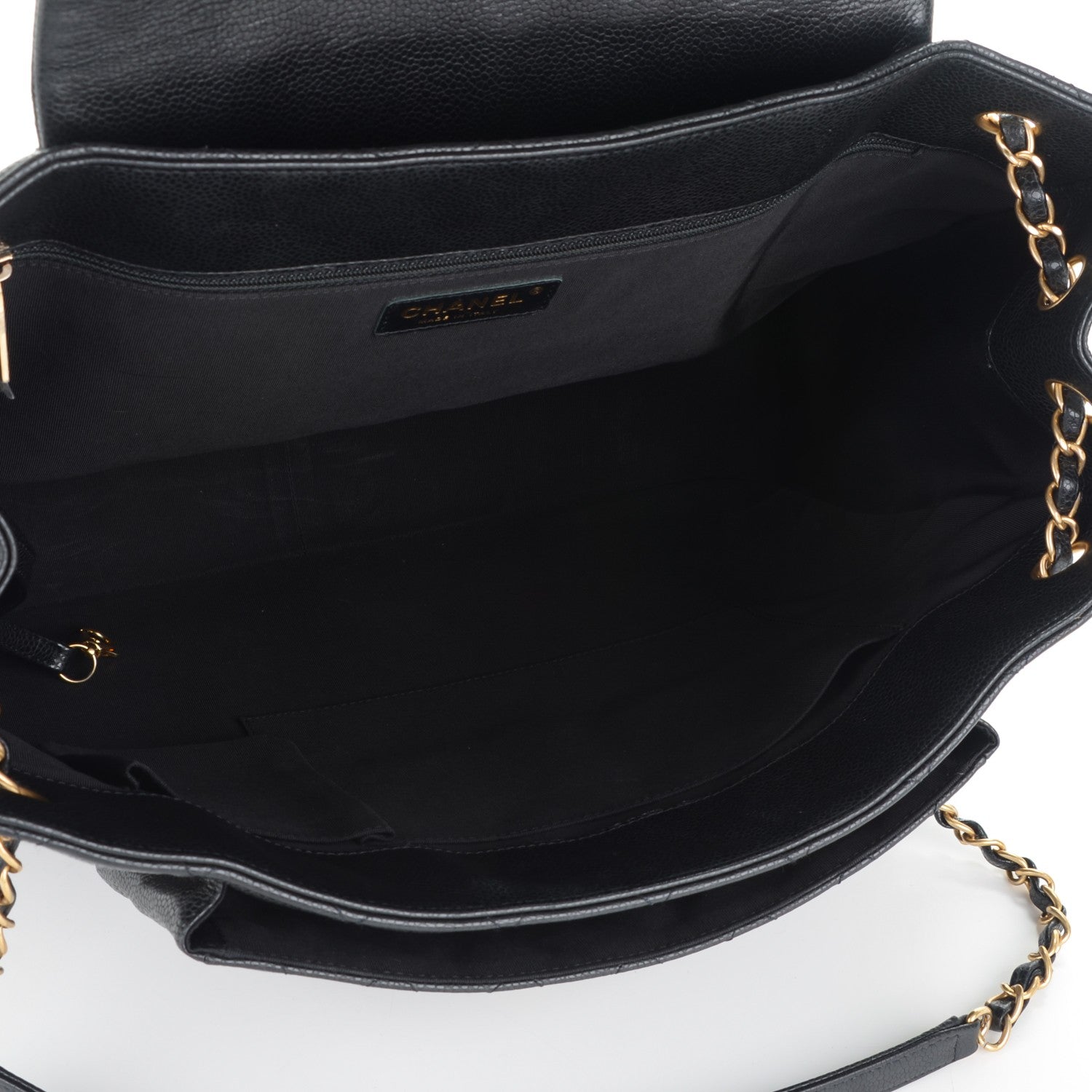 Chanel Caviar Quilted Flap Tote Black 5 of 7