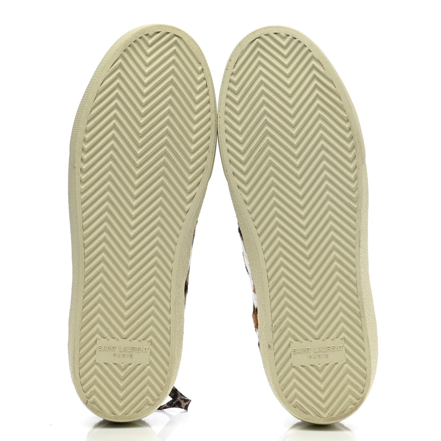 Saint Laurent Calfskin Pony Hair Star Court Sneakers 38 White 8 of 8