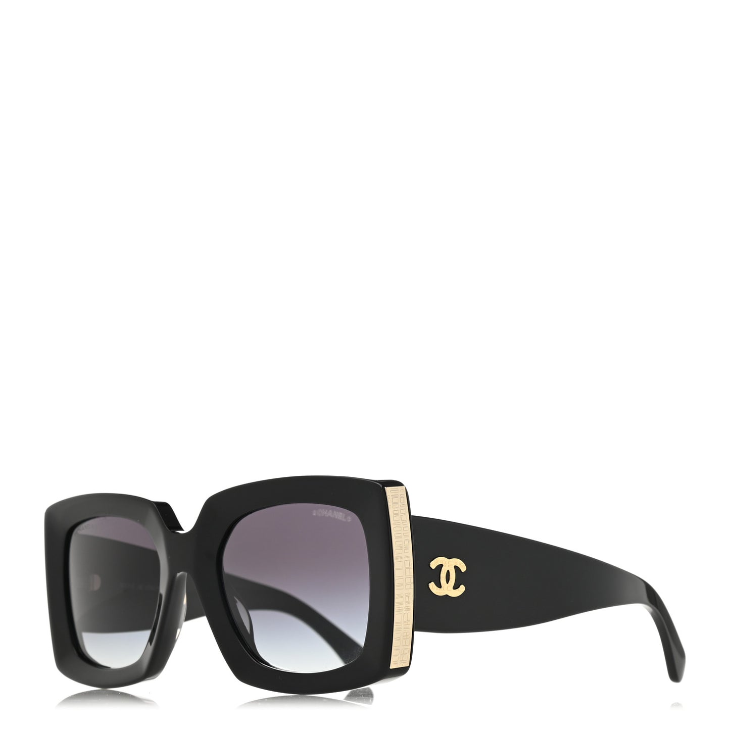 Acetate Rectangle Sunglasses 5435 Black
