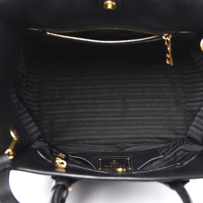 Prada City Calf Front Pocket Tote Black 4 of 9