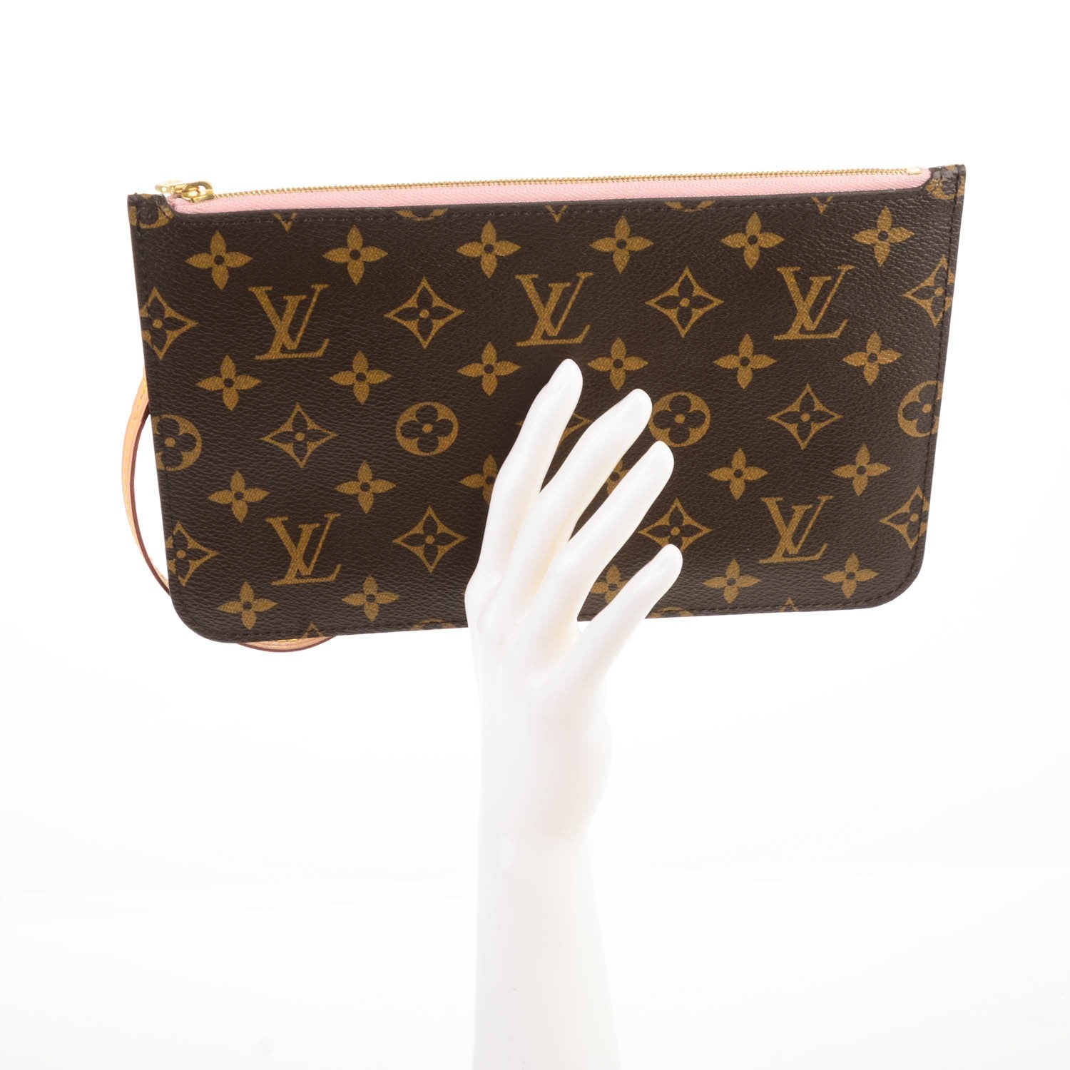 Louis Vuitton Monogram Neverfull MM GM Pochette Rose Ballerine 2 of 8
