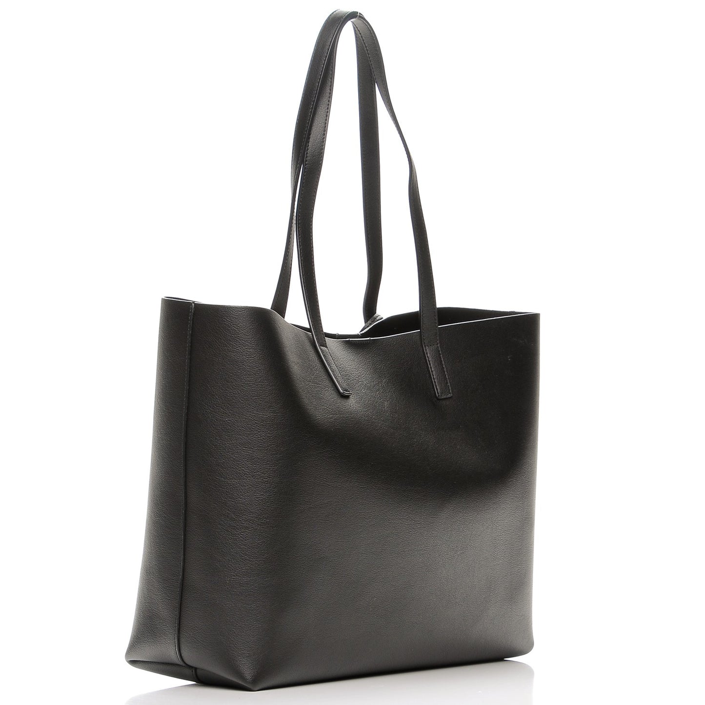 Calfskin Large Shopping Tote Black