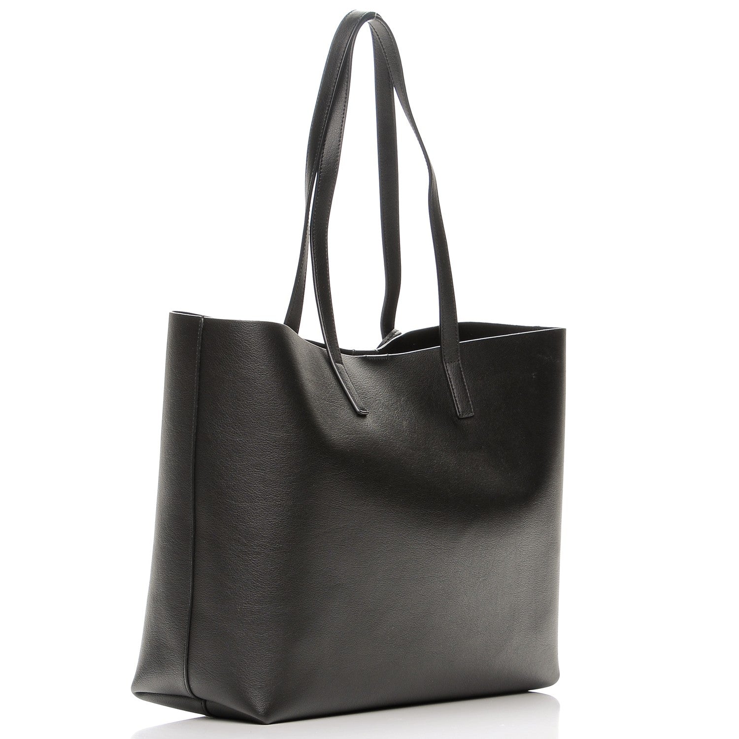 Saint Laurent Calfskin Large Shopping Tote Black 4 of 9