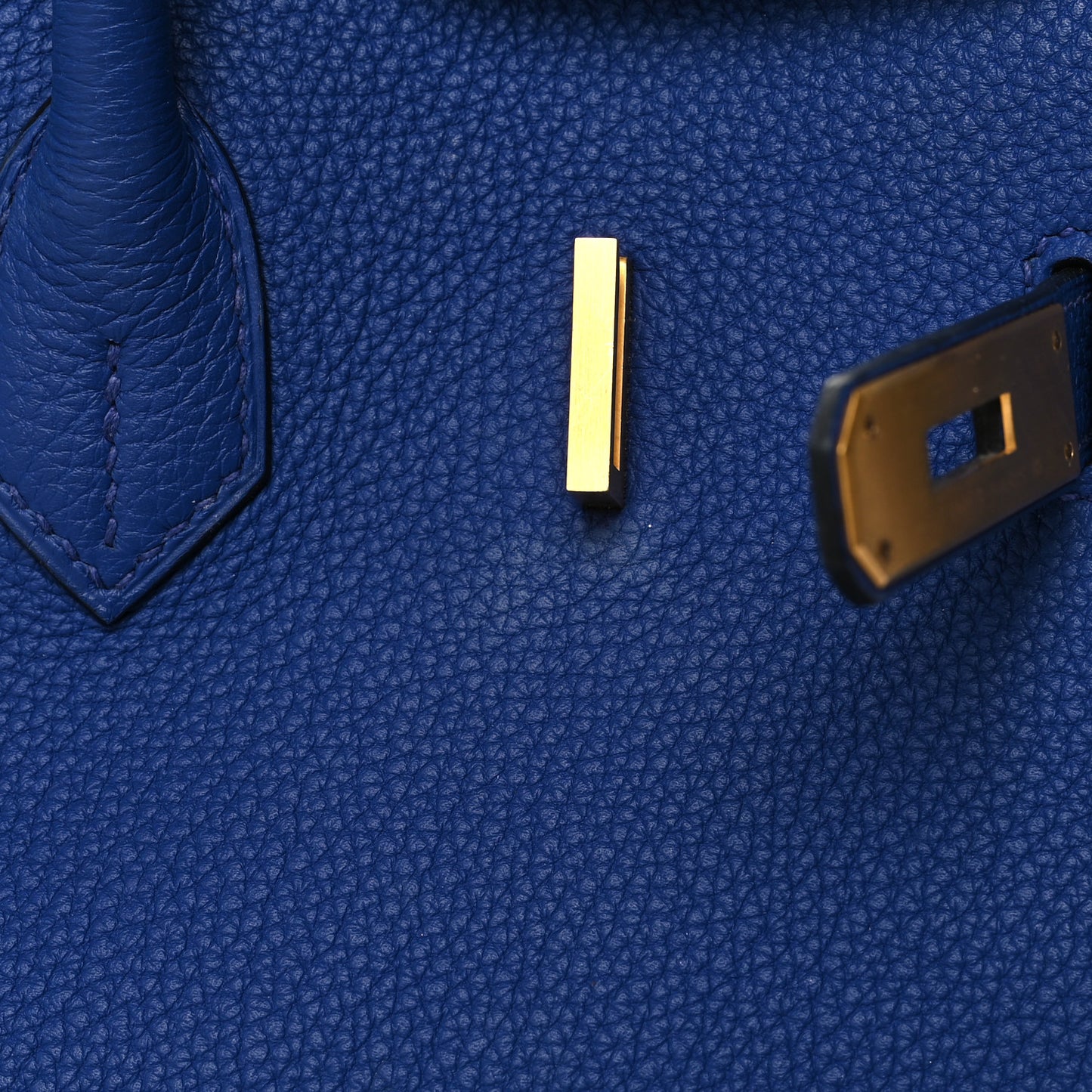 Togo Horseshoe Birkin 35 Bleu Electrique