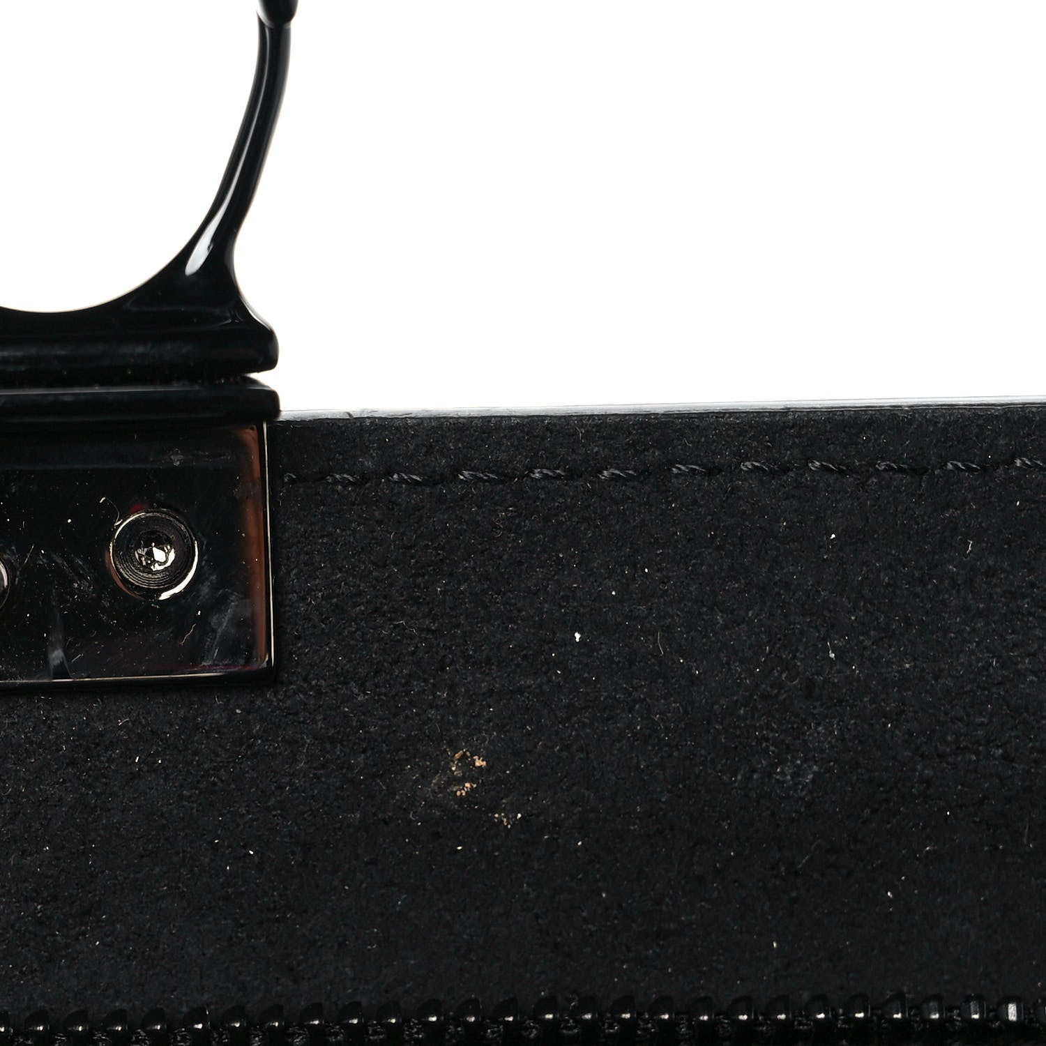 Alexander McQueen Calfskin Studded Knuckle Flat Clutch Black 11 of 13