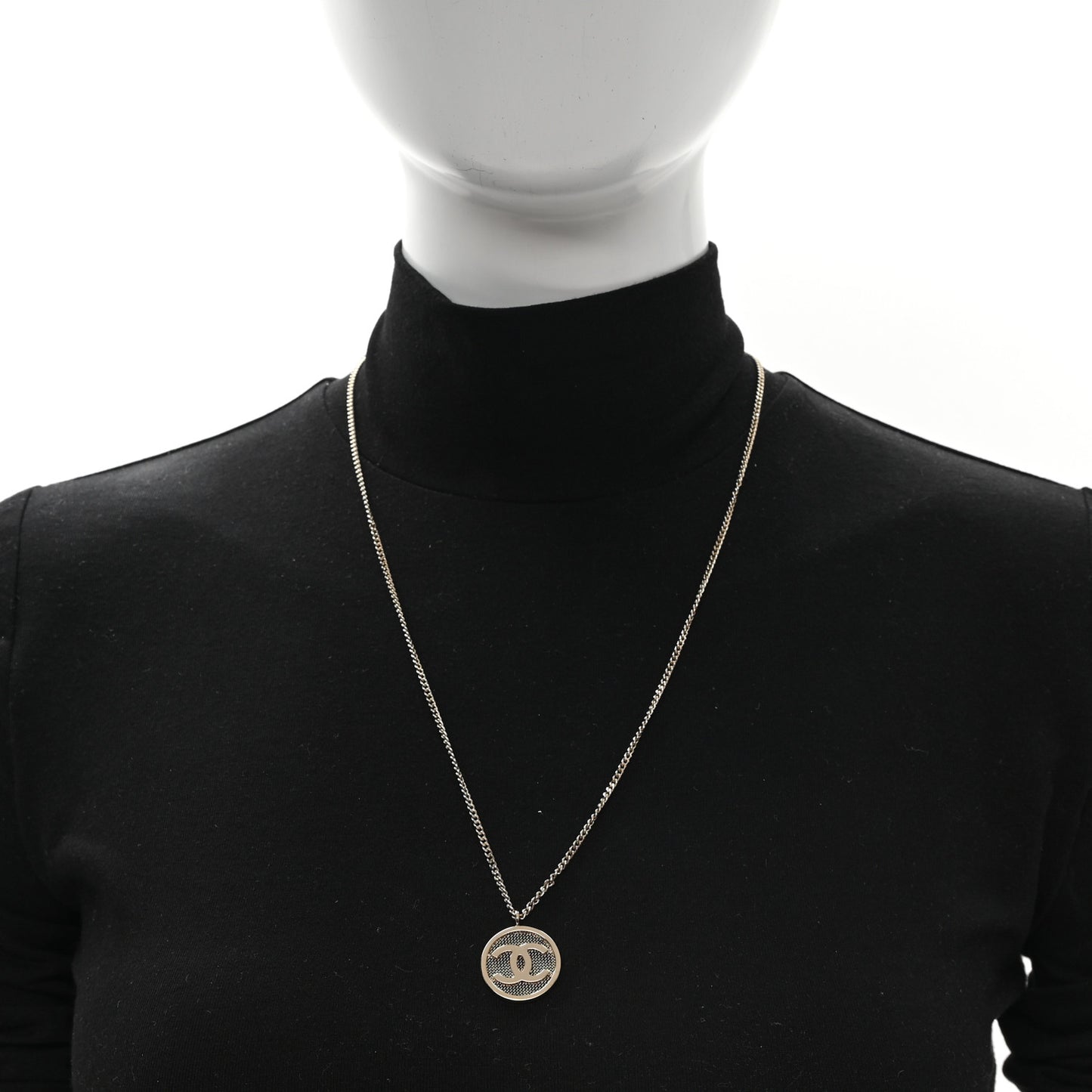 Mesh CC Necklace Gold