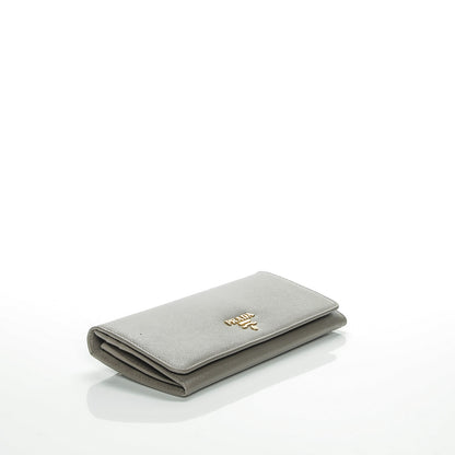 Prada Saffiano Metal Continental Flap Wallet Argilla 4 of 7