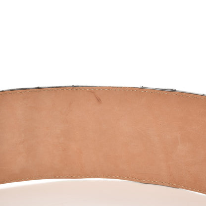 Chanel Lambskin Quilted Chocolate Bar Belt 85 34 Black 4 of 5