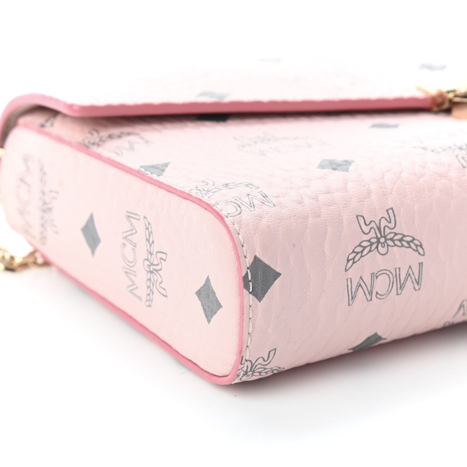 MCM Visetos Large Patricia Wallet On Chain Soft Pink 7 of 8