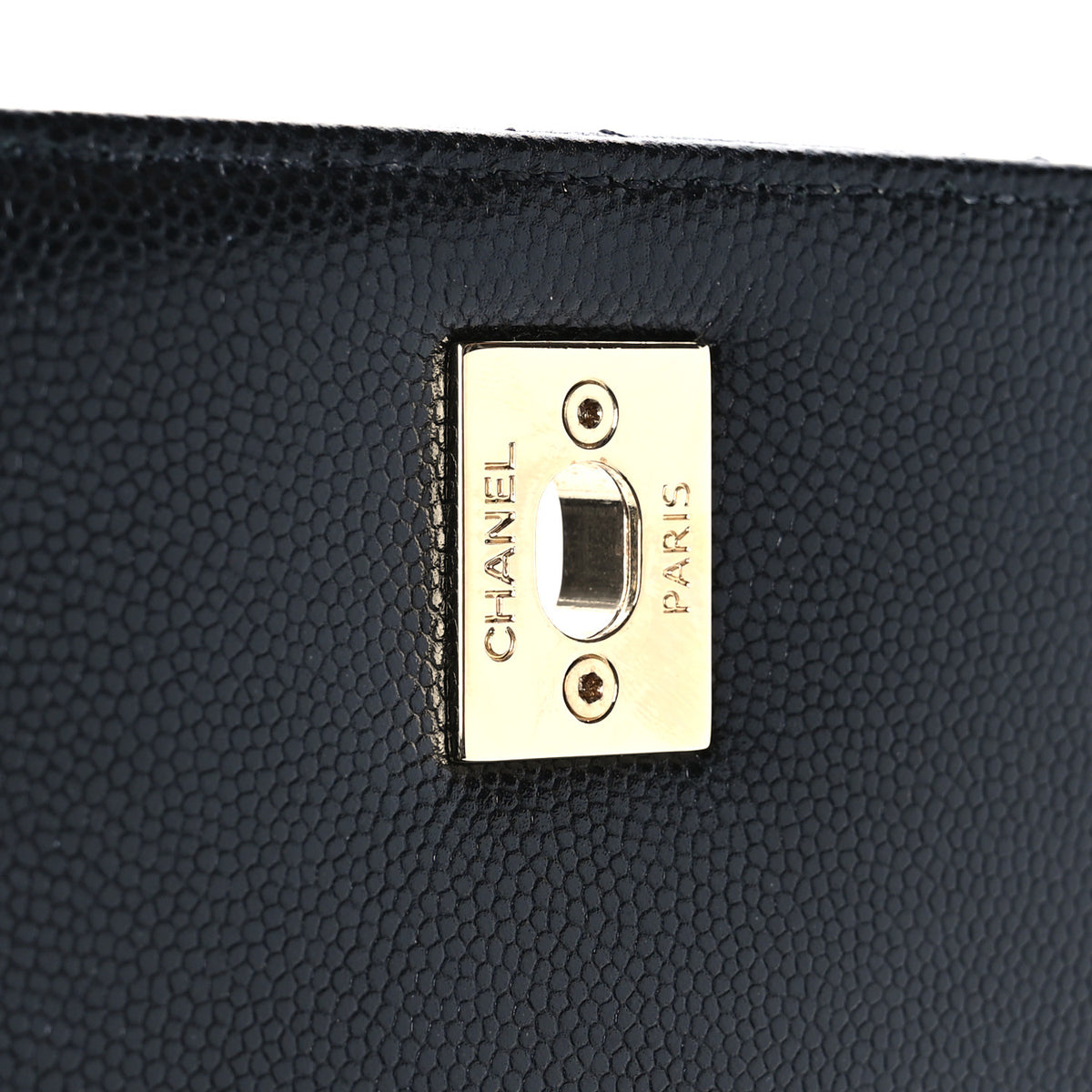 Caviar Quilted Small Coco Handle Flap Black