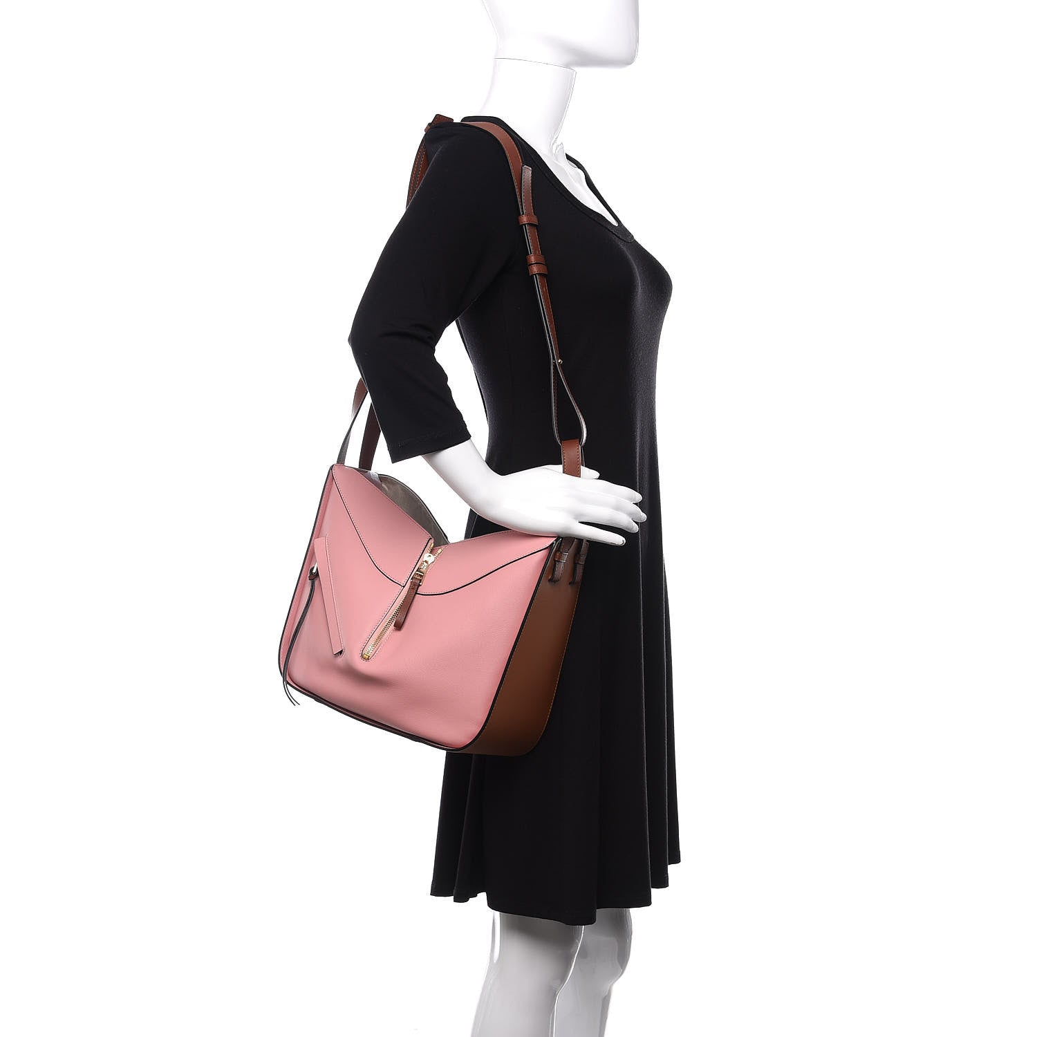 Loewe Calfskin Small Hammock Shoulder Bag Pastel Pink Tan 2 of 9
