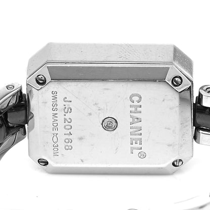 Chanel Stainless Steel Ceramic Diamond Bezel 20mm Premiere Quartz Watch Black 4 of 4