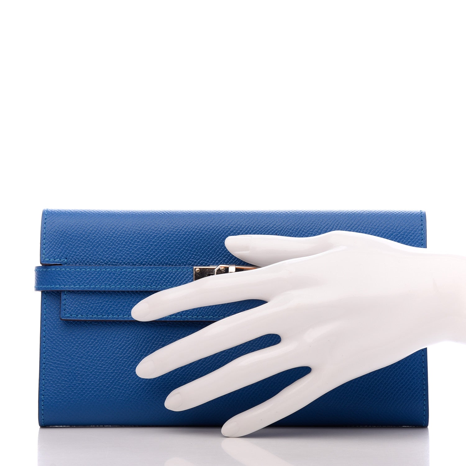 Hermes Epsom Kelly Longue Wallet Mykonos 2 of 8