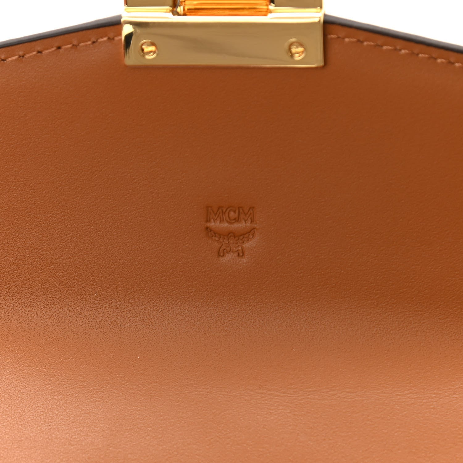 MCM Visetos Large Patricia Wallet On Chain Cognac 6 of 11