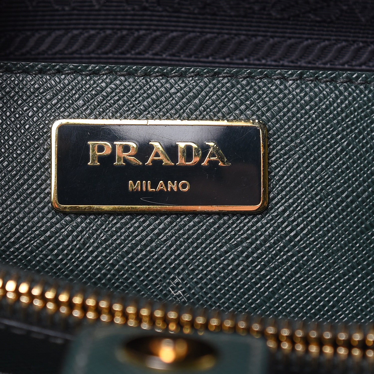 Prada Saffiano Lux Open Promenade Tote Biliardo 6 of 11