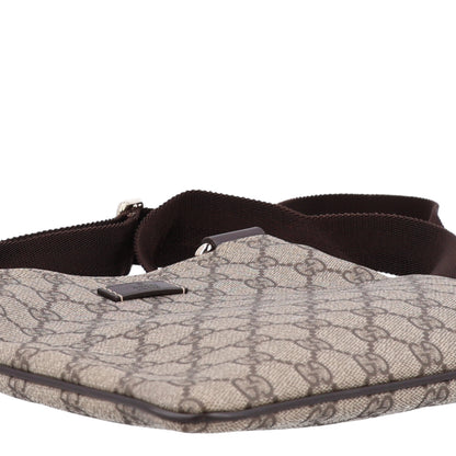 Gucci GG Supreme Monogram Small Flat Messenger Bag Dark Brown 9 of 10