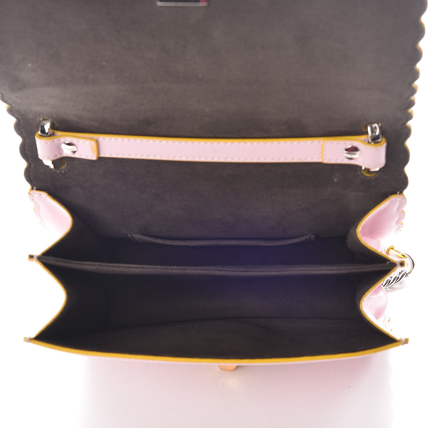 Vitello Liberty Scalloped Studded Small Kan I Shoulder Bag Peonia
