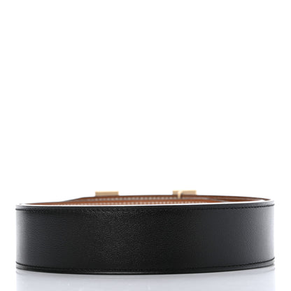 Hermes Swift Togo 42mm Constance H Belt 95 Black Gold 2 of 5