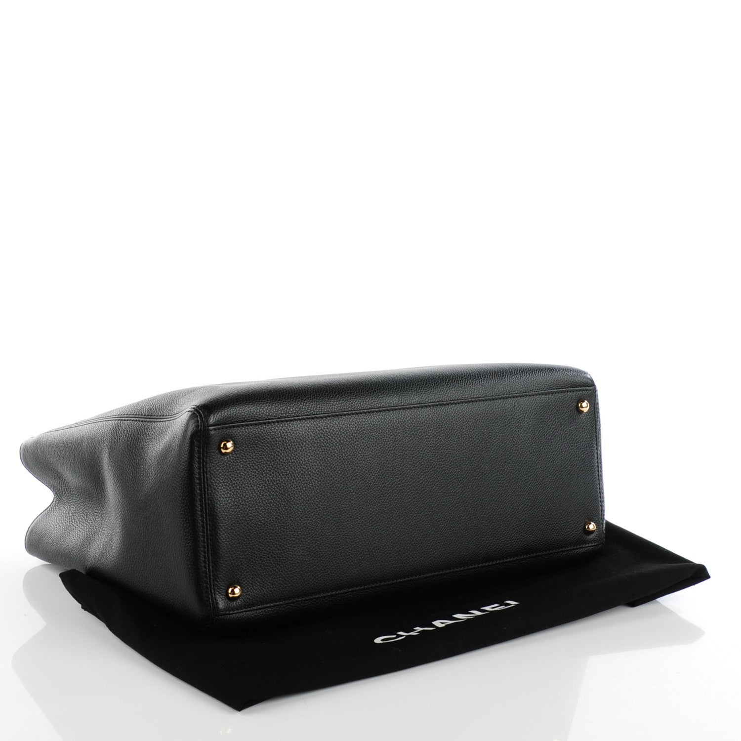 Chanel Calfskin Cerf Executive Shopper Tote Black 8 of 16