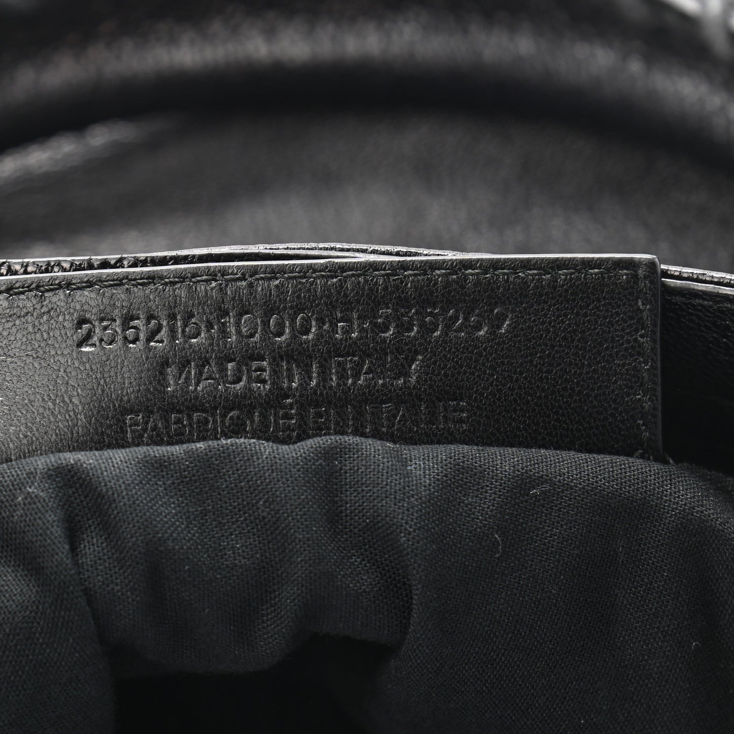 Chevre Gold Metallic Edge Hardware Velo Black