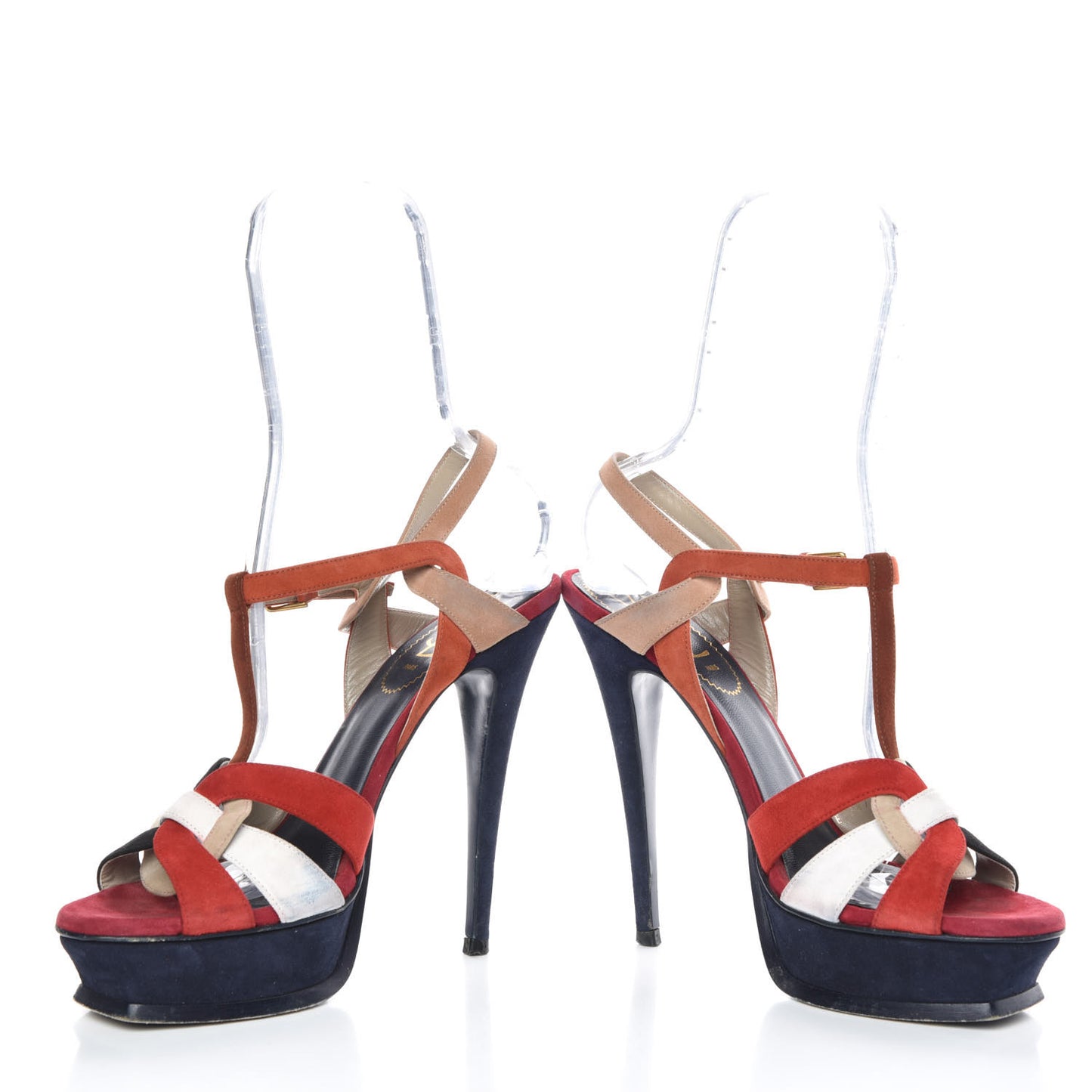 Suede Tribute 105 Platform Sandals 40 Multicolor